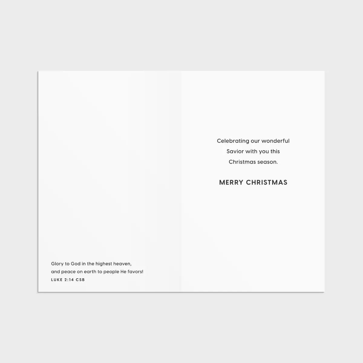 Premium Christmas Card Box - Christ Is The Meaning (18 cards) - The Christian Gift Company