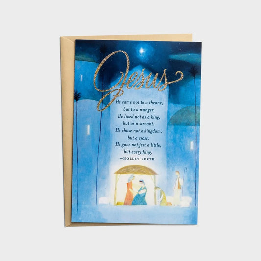 Christmas Cards - He Came Not to a Throne (18 cards) - The Christian Gift Company
