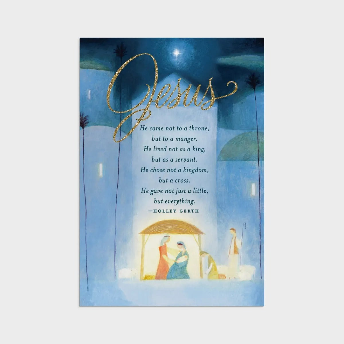 Christmas Cards - He Came Not to a Throne (18 cards) - The Christian Gift Company