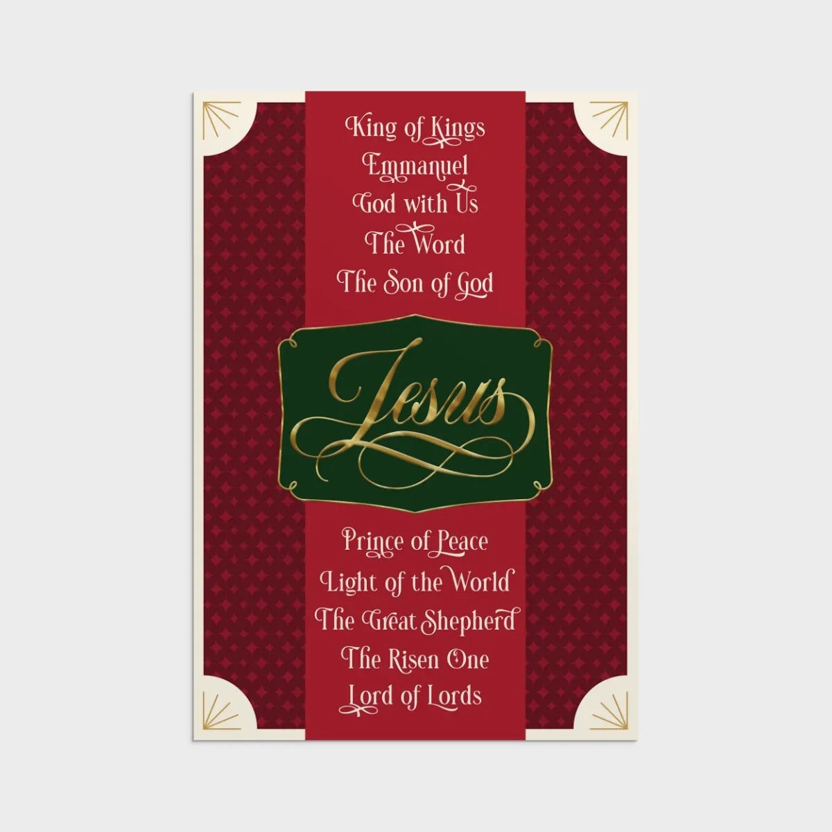 Christmas Cards - Names of Jesus (18 cards) - The Christian Gift Company