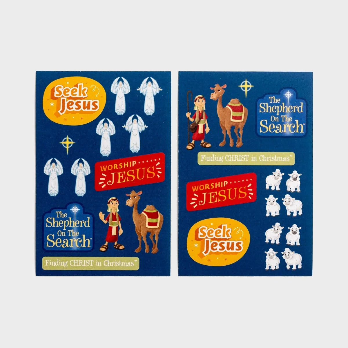 Shepherd on the Search - 8 Interactive Sticker Christmas Boxed Cards - The Christian Gift Company