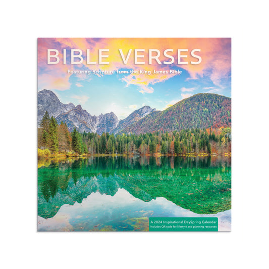2024 Bible Verses Lake Wall Calendar - Featuring Scripture from the King James Bible - The Christian Gift Company
