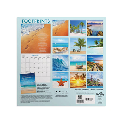 Footprints Beach Landscapes 2024 Wall Calendar - The Christian Gift Company