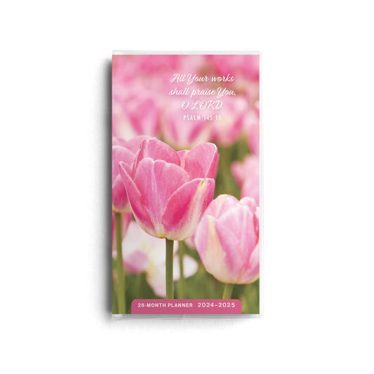 Psalms Pink Floral 2024-2025 Pocket Calendar - The Christian Gift Company