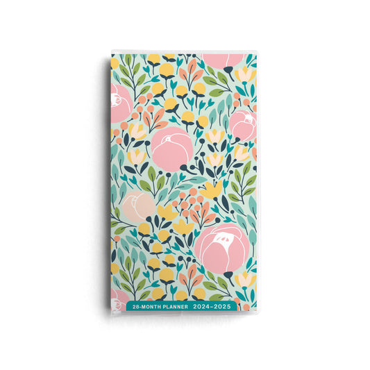 Pink Floral 2024–2025 Pocket Calendar - The Christian Gift Company