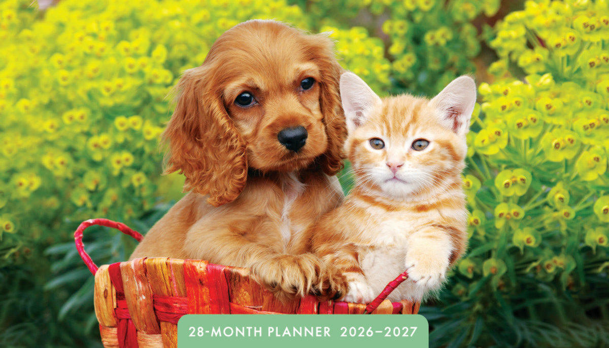 Whiskers & Paws 2026-2027 Inspirational Pocket Planner - The Christian Gift Company