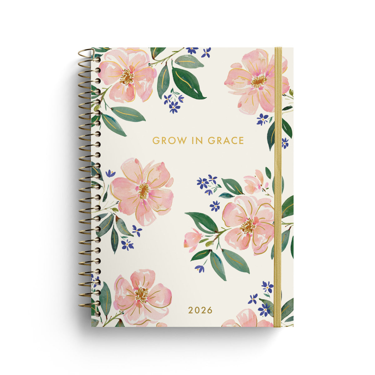 Grow In Grace Floral 12-Month Inspirational Planner - The Christian Gift Company