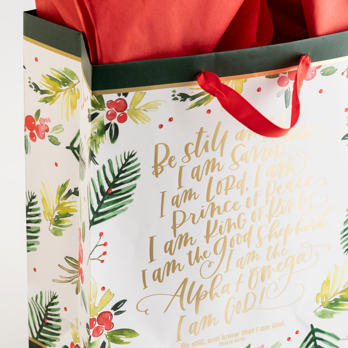 Be Still - Large Christmas Gift Bag - The Christian Gift Company