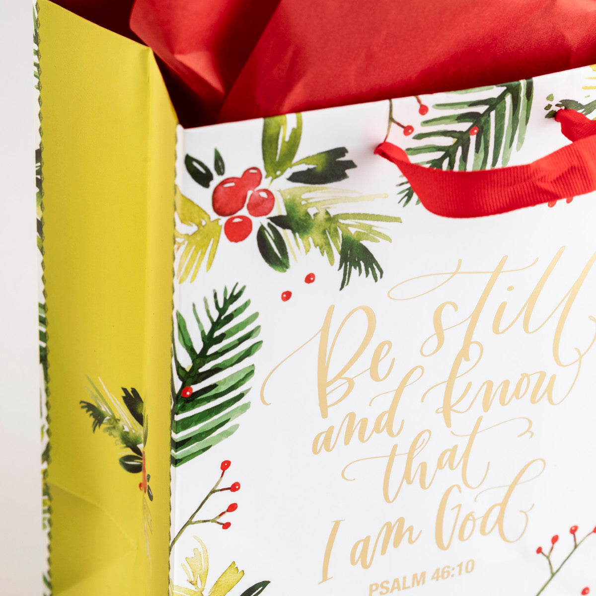 Be Still And Know - Medium Christmas Gift Bag - The Christian Gift Company