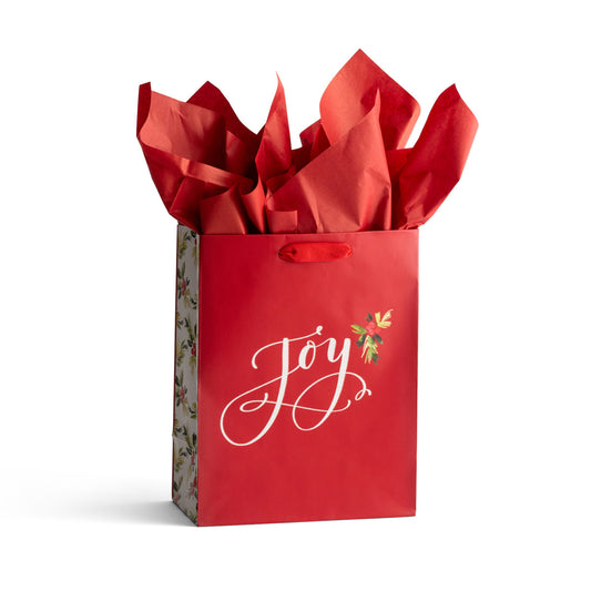 Joy - Medium Christmas Gift Bag - The Christian Gift Company
