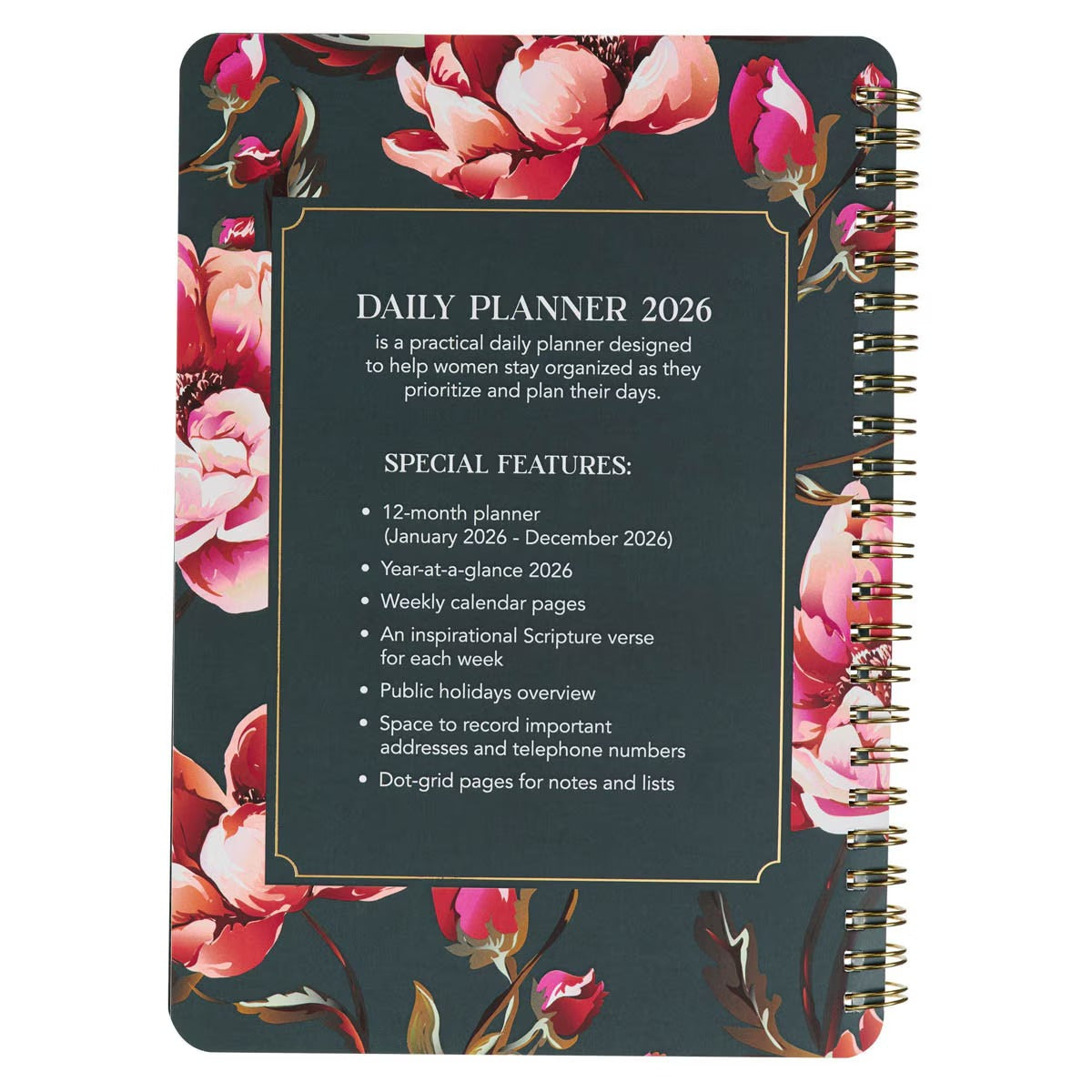 2026 I Know the Plans Spiral Weekly Planner - Jeremiah 29:11 - The Christian Gift Company