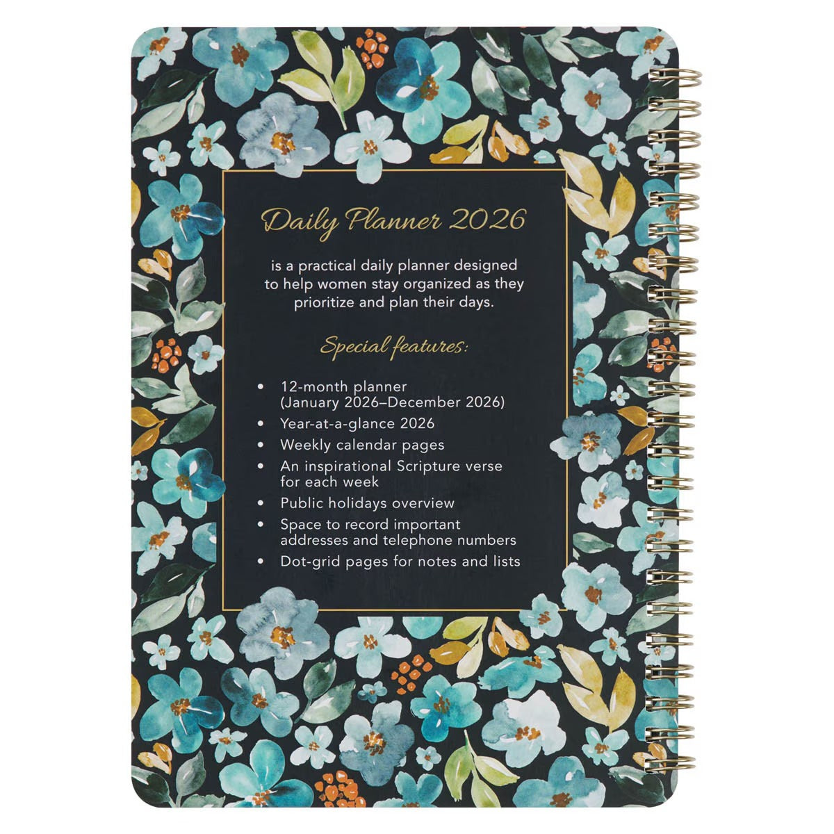 2026 Be Still and Know Spiral Weekly Planner - Psalm 46:10 - The Christian Gift Company
