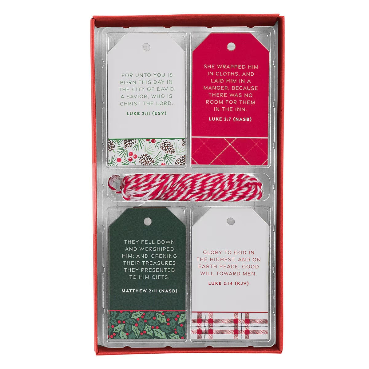 Worship Him Christmas Gift Tag Set - 16 tags - The Christian Gift Company