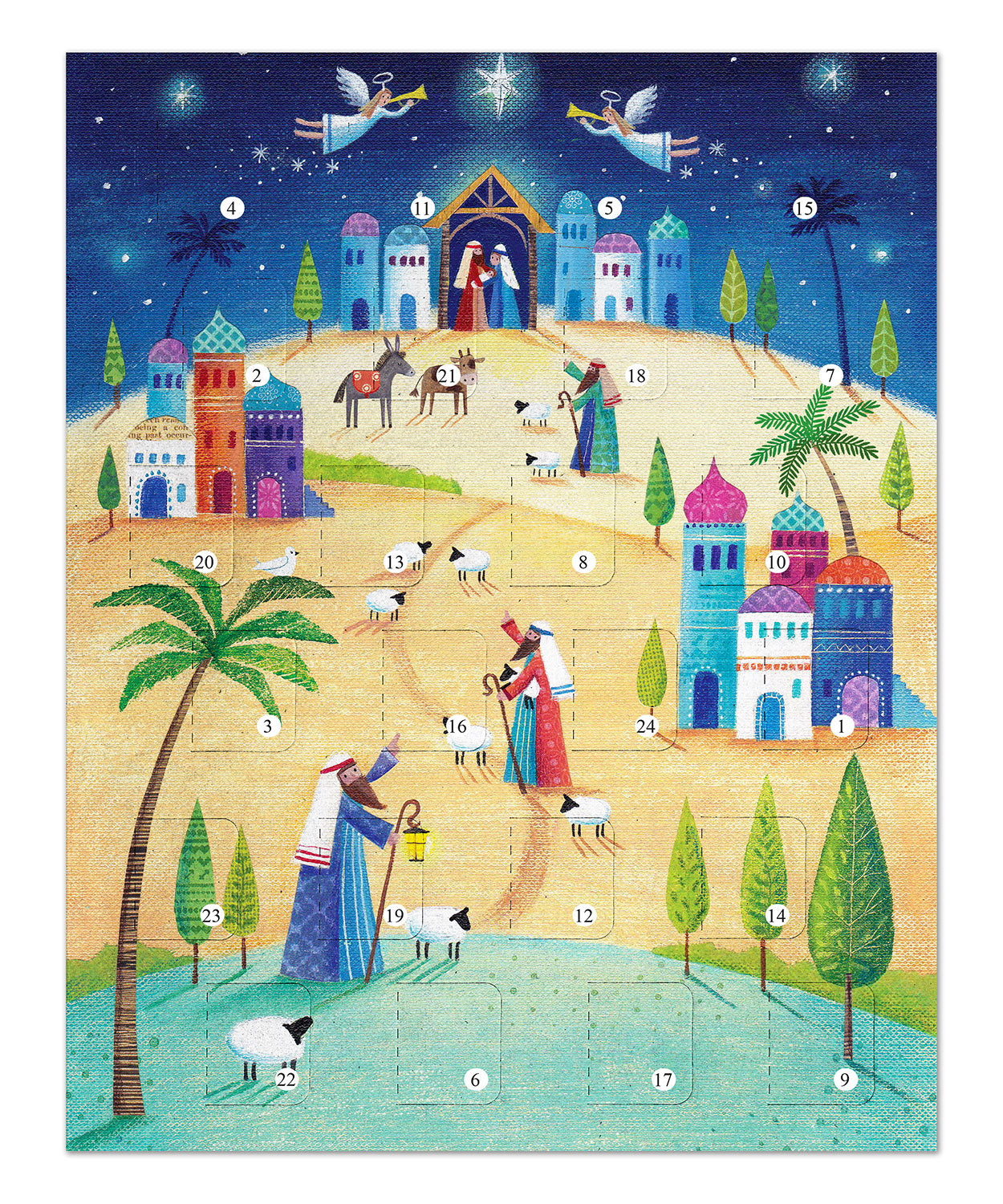 Journey To Bethlehem Christmas Story Advent Calendar - The Christian Gift Company