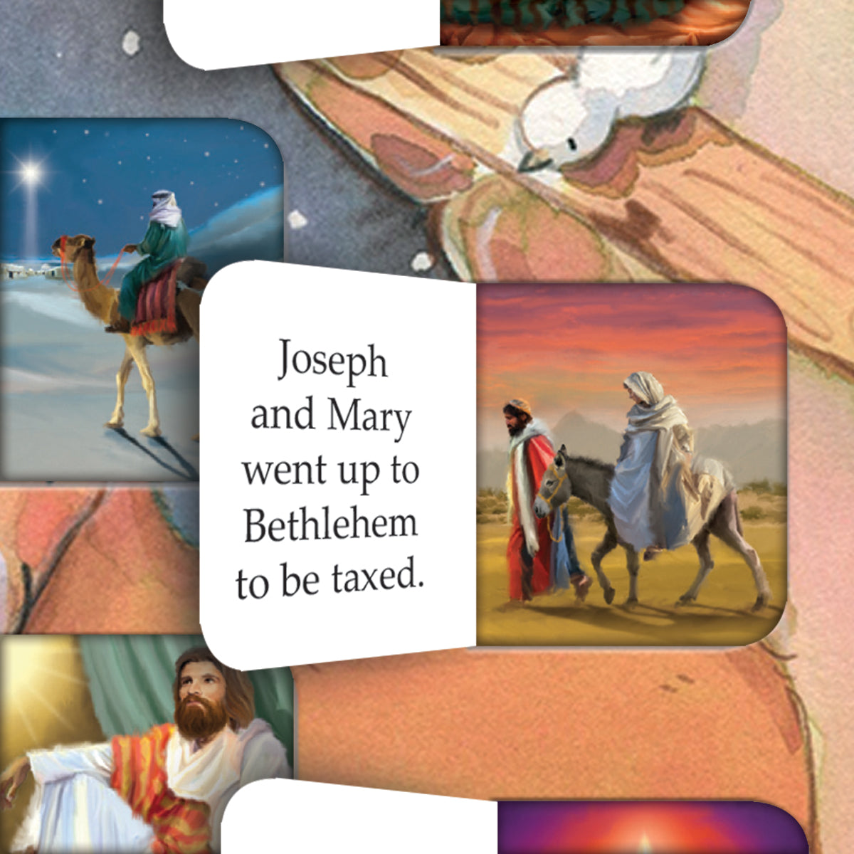 Christmas Story Square Advent Calendar - In A Stable