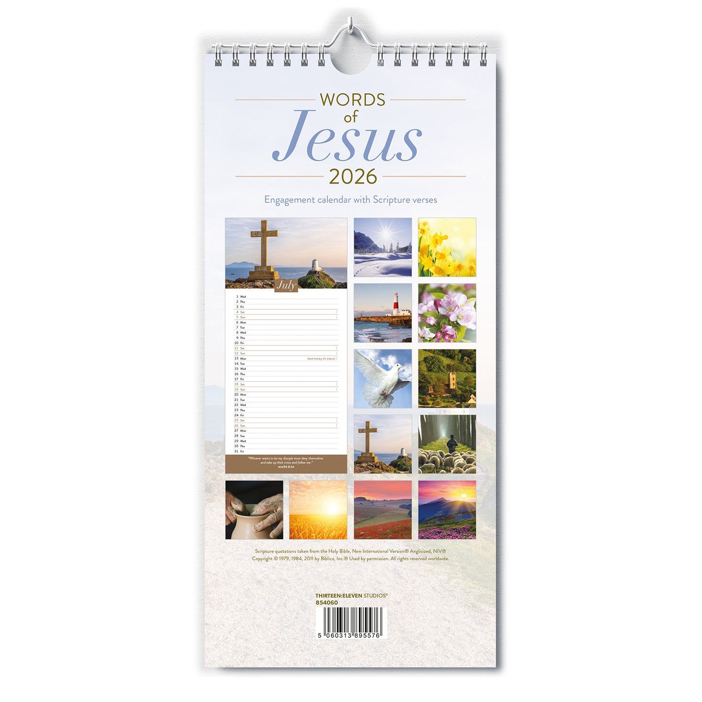 Words of Jesus Wall Calendar 2026 - The Christian Gift Company