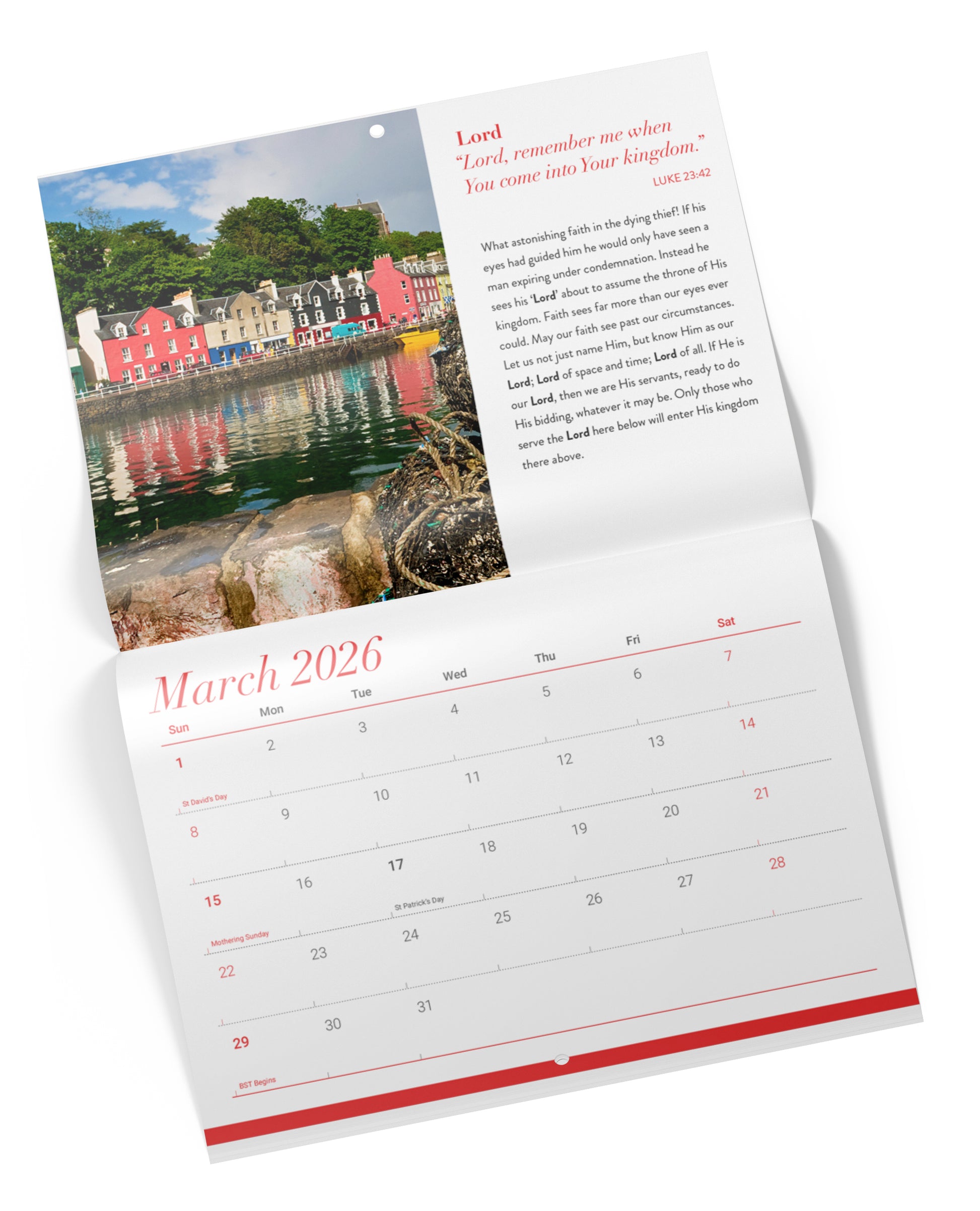 Words of Reflection Mini Wall Calendar 2026 - The Christian Gift Company