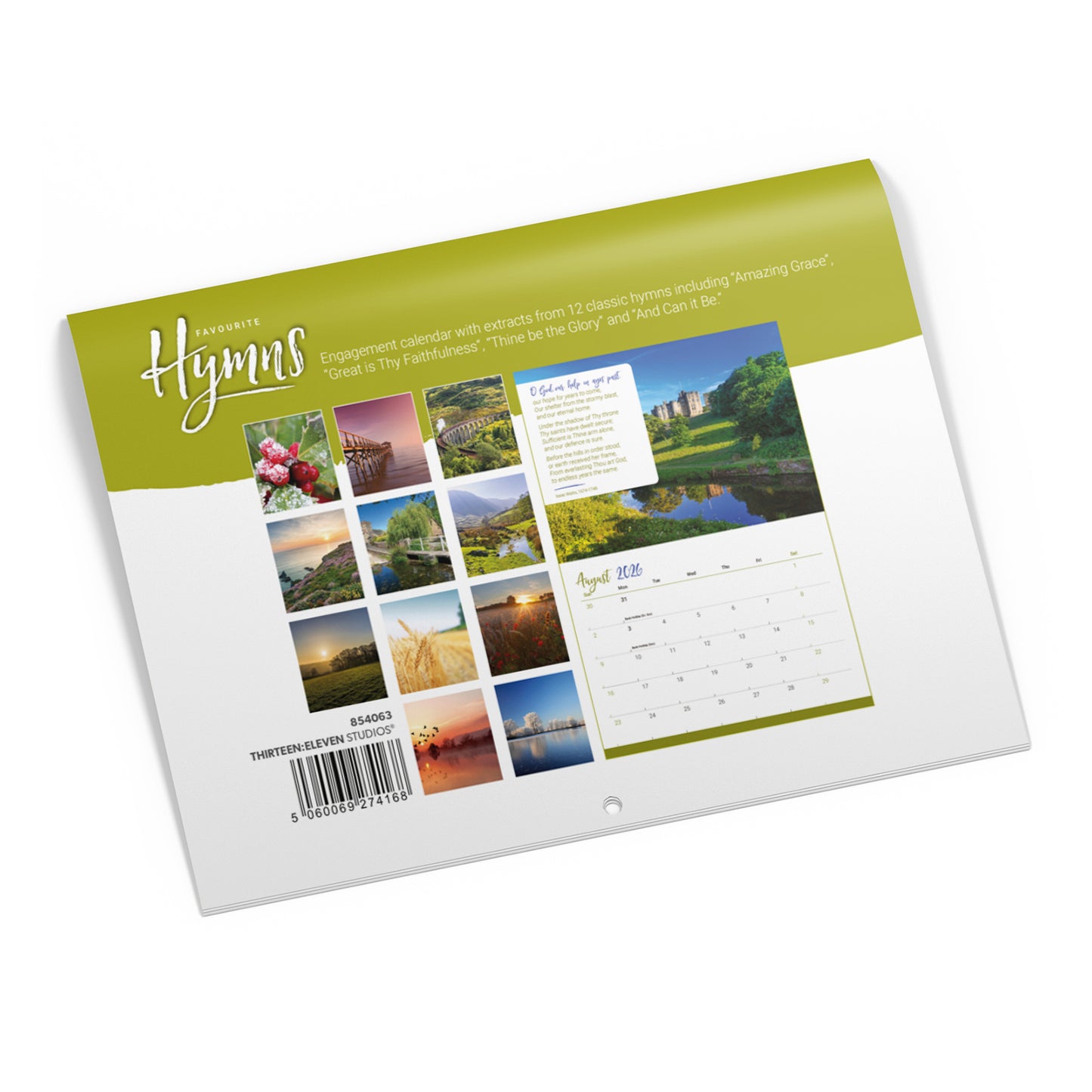 Favourite Hymns Mini Wall Calendar 2026 - The Christian Gift Company