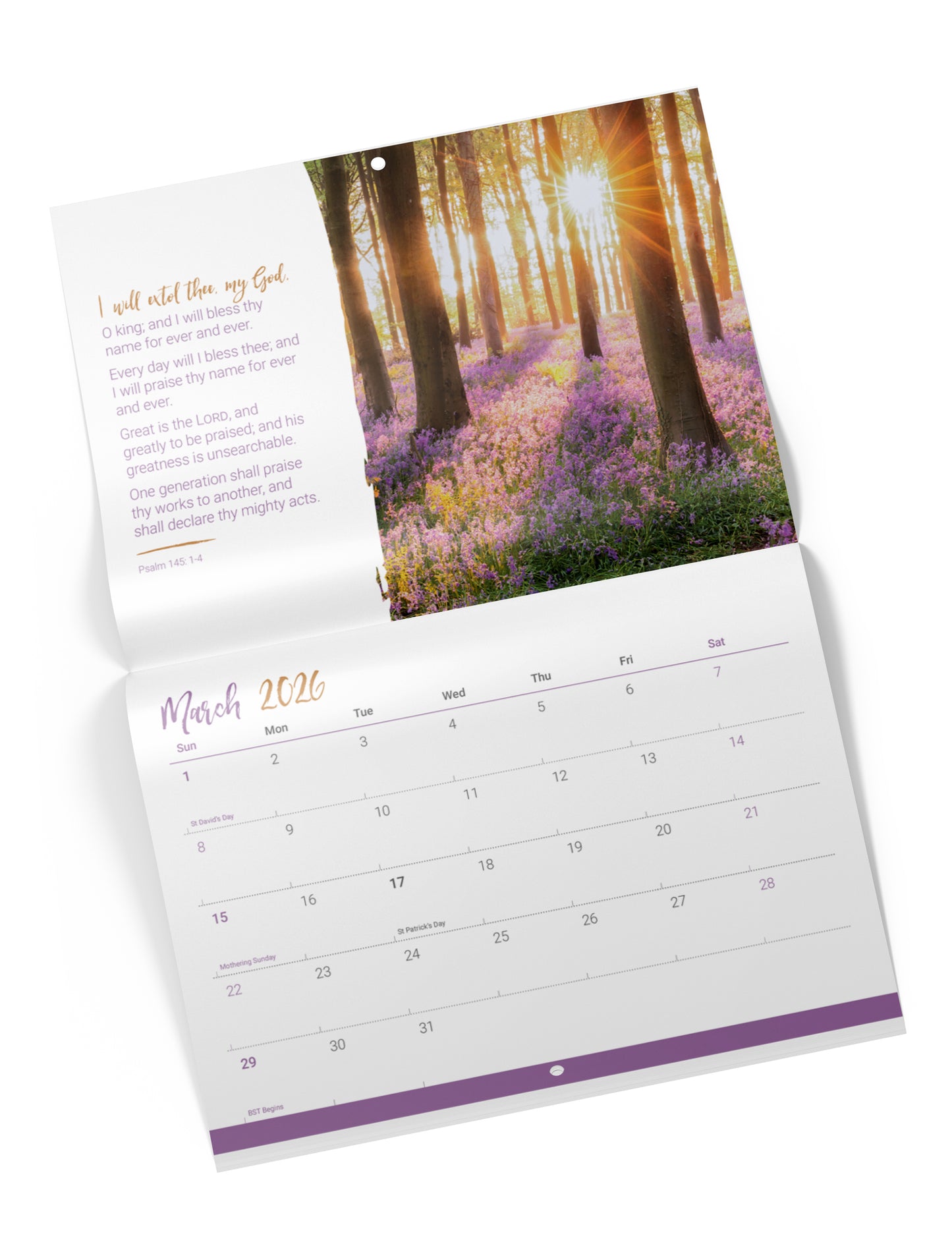 Favourite Psalms Mini Wall Calendar 2026 - The Christian Gift Company