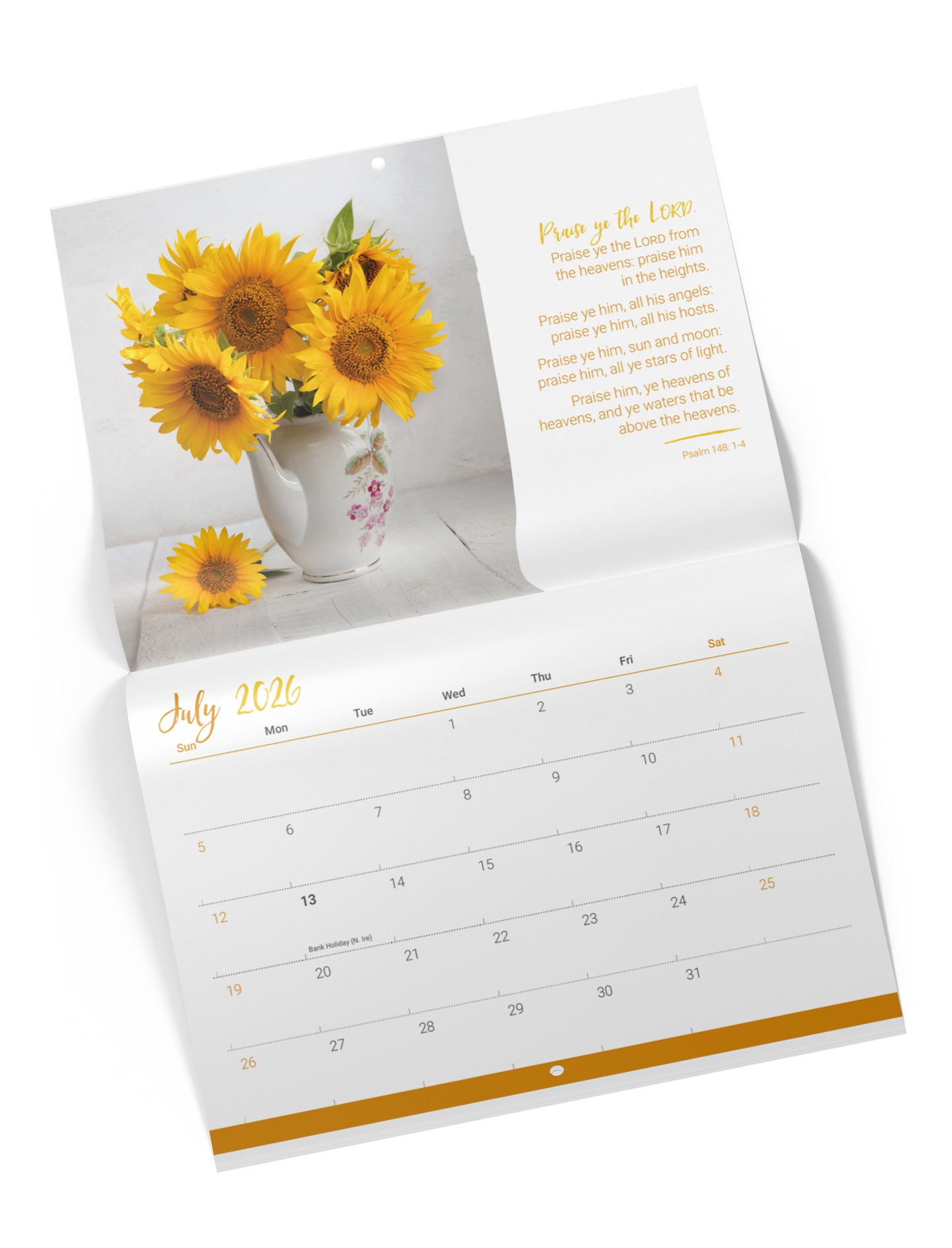 Favourite Psalms Mini Wall Calendar 2026 - The Christian Gift Company
