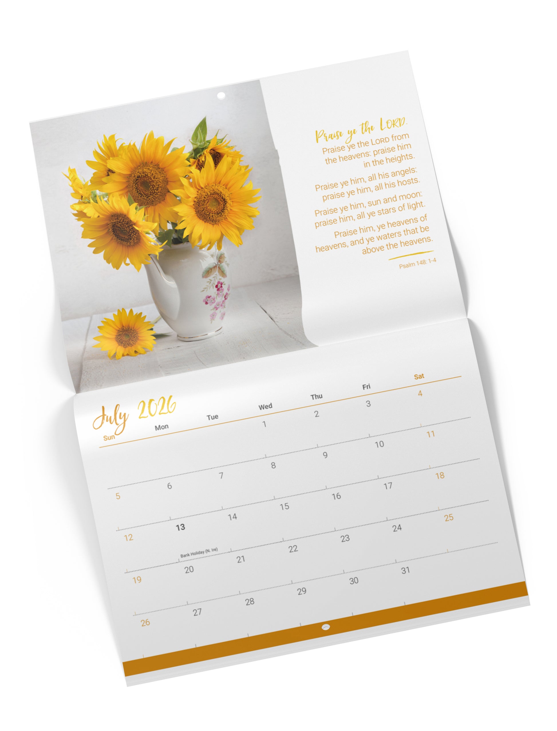 Favourite Psalms Mini Wall Calendar 2026 - The Christian Gift Company