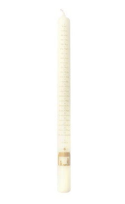 Advent Candle - Names Of Jesus /Stable Ivory - The Christian Gift Company