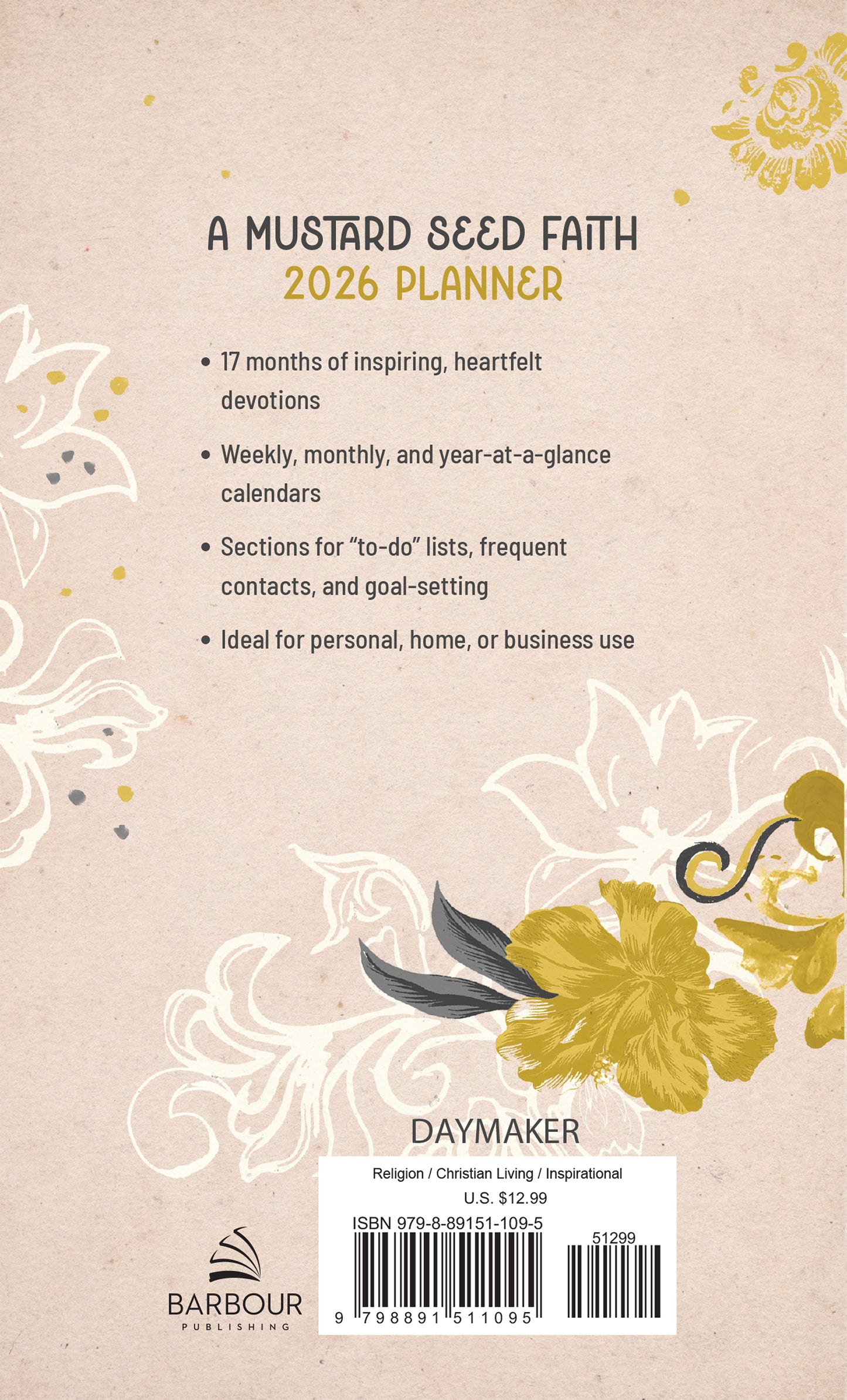 2026 Planner A Mustard Seed Faith - The Christian Gift Company