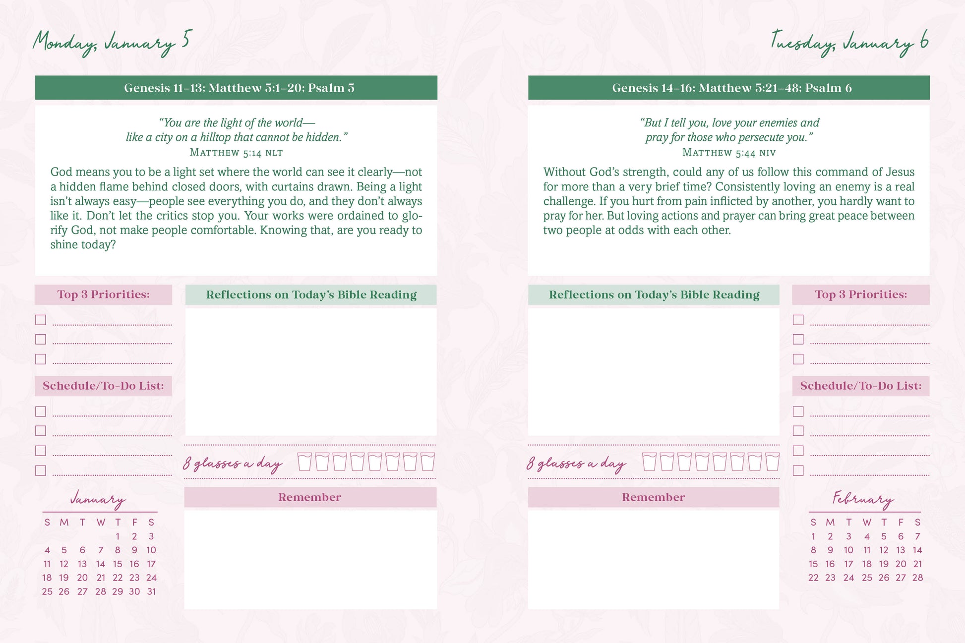 Read Through the Bible in a Year Planner: 2026 Edition - The Christian Gift Company