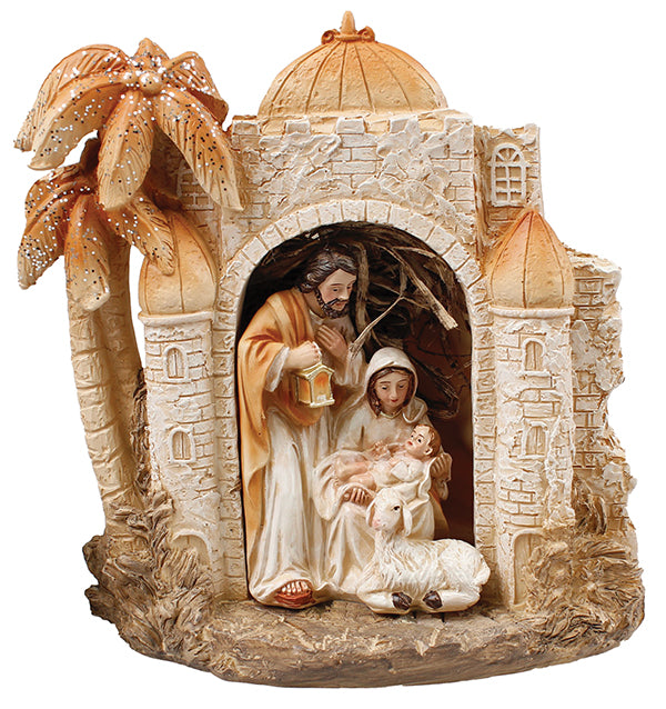 Holy Family With Light - The Christian Gift Company
