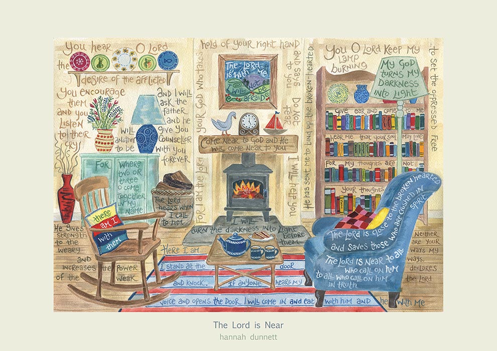 Hannah Dunnett The Lord is Near Card - The Christian Gift Company