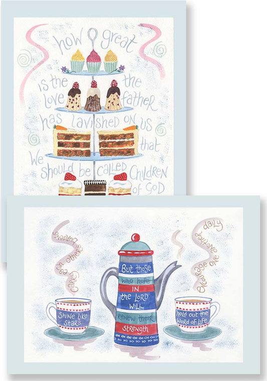 His Great Love and Encourage One Another Notelets - The Christian Gift Company