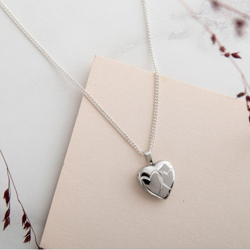 Entwined Hearts Silver Locket - The Christian Gift Company