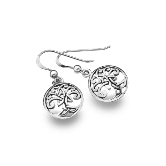 Round Celtic Tree of Life Earrings - The Christian Gift Company
