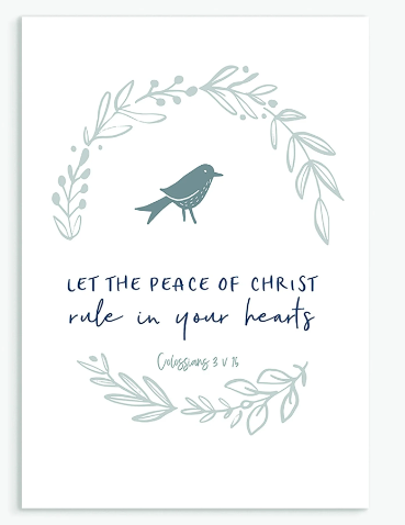 Let The Peace Greeting Card - The Christian Gift Company