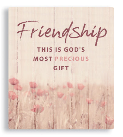Porcelain Plaque/Friendship - The Christian Gift Company