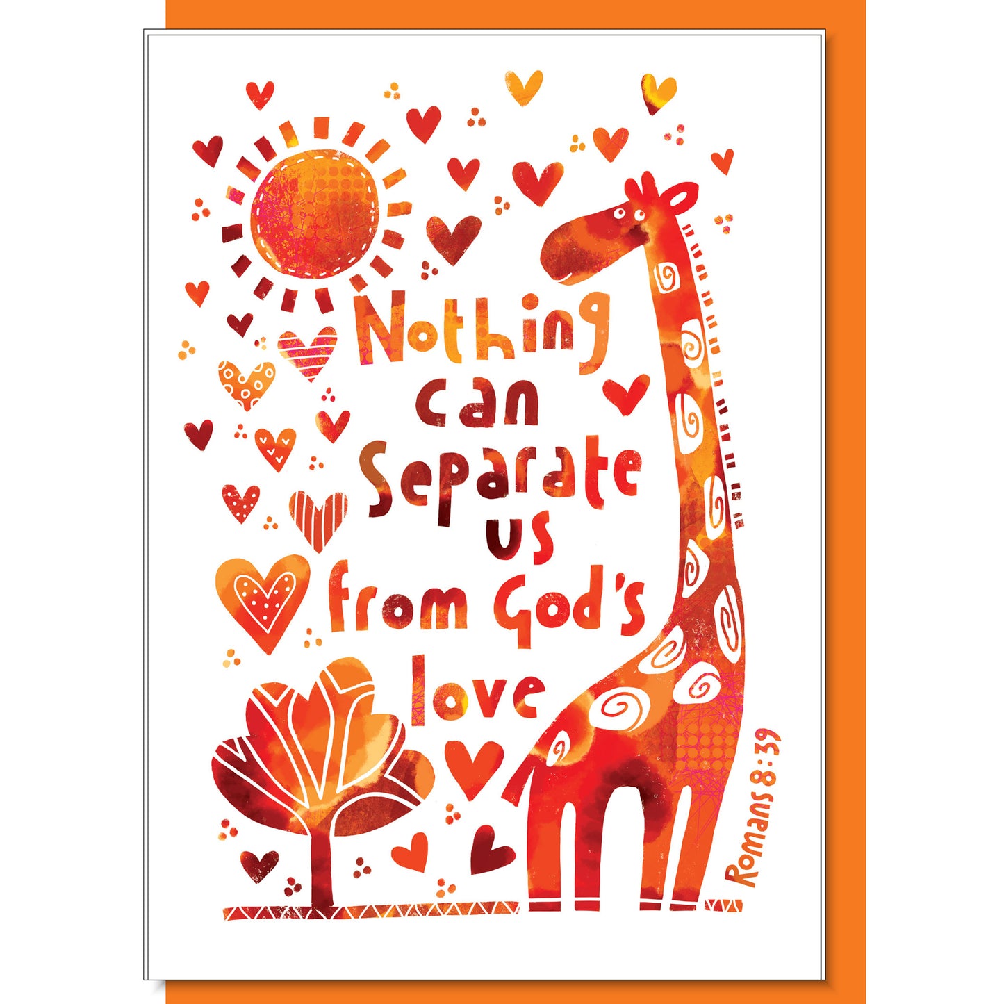 Nothing Can Seperate Us Greetings Card - The Christian Gift Company