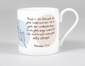 Trust in the Lord Flora Mug - The Christian Gift Company