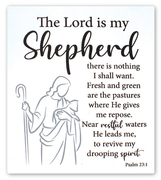Ceramic Plaque Lord is My Shepherd - The Christian Gift Company