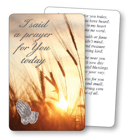 Prayer Card - I Said A Prayer - The Christian Gift Company