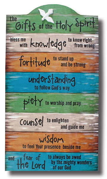 Wood Plaque/Gifts of the Spirit - The Christian Gift Company