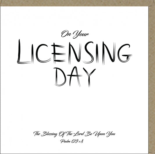 Licensing Day card - The Christian Gift Company