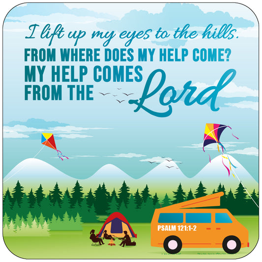 I lift up my eyes coaster - The Christian Gift Company