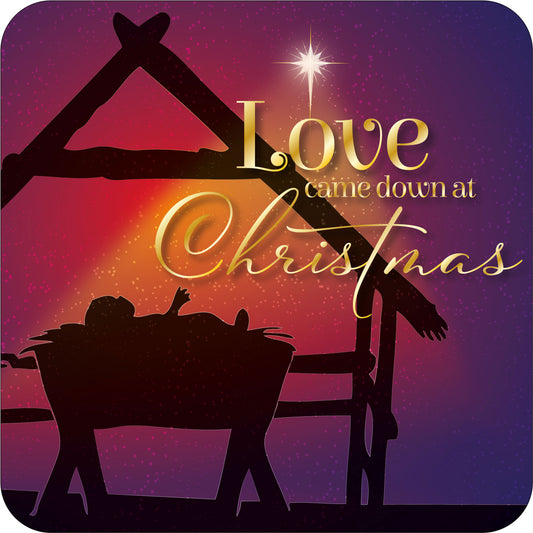 Manger Christmas Coaster - The Christian Gift Company