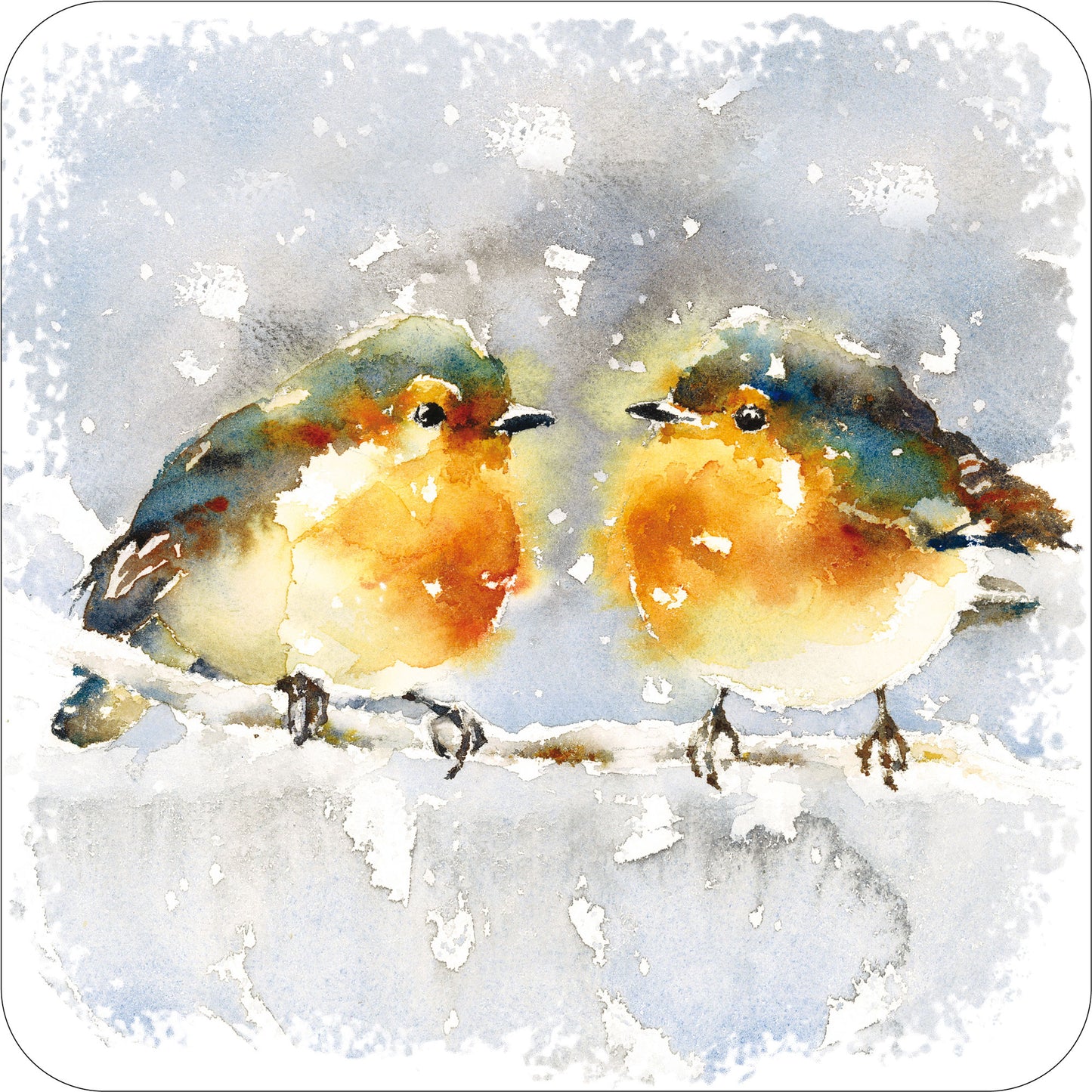 2 Robins Christmas Coaster - The Christian Gift Company