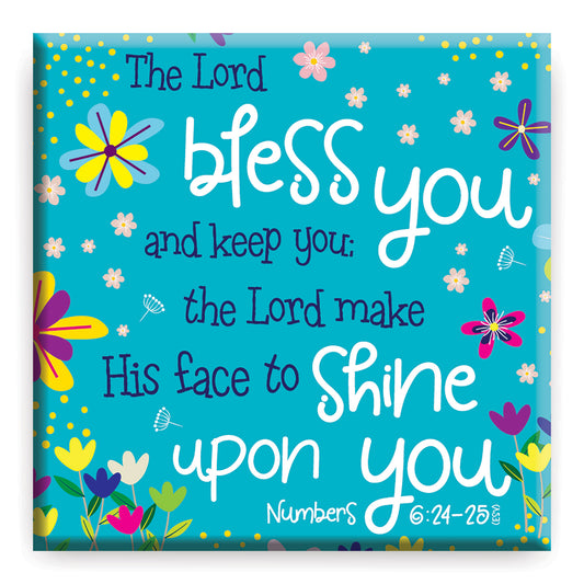Bless you (Teal) Magnet - The Christian Gift Company