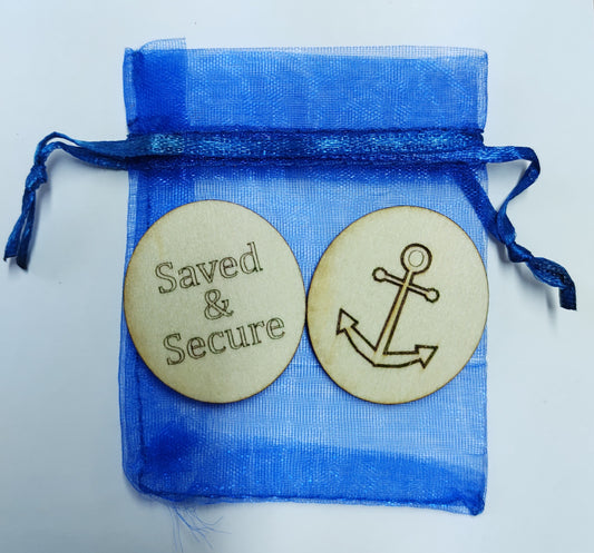 Saved & Secure Token - The Christian Gift Company