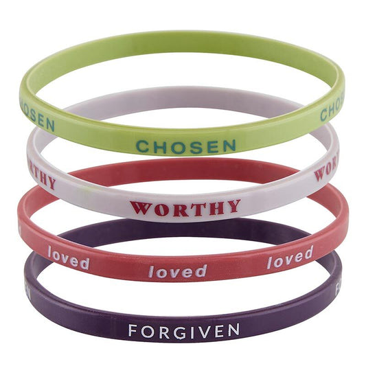 Silicone Bracelet – God Calls Me – 4 Pack - The Christian Gift Company