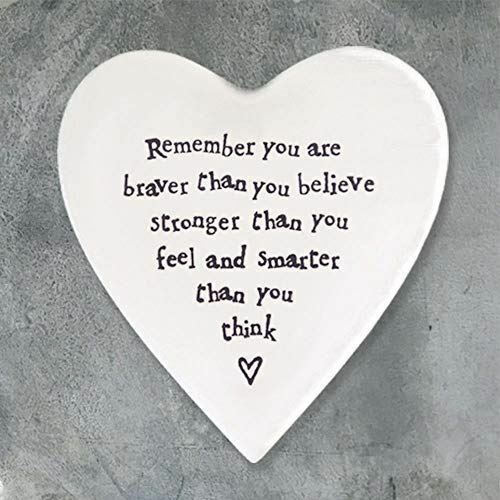 Braver Porcelain Coaster - The Christian Gift Company