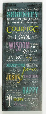 Serenity Prayer Box Plaque - The Christian Gift Company