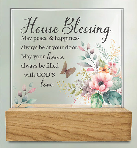 House Blessing Glass Plaque - The Christian Gift Company